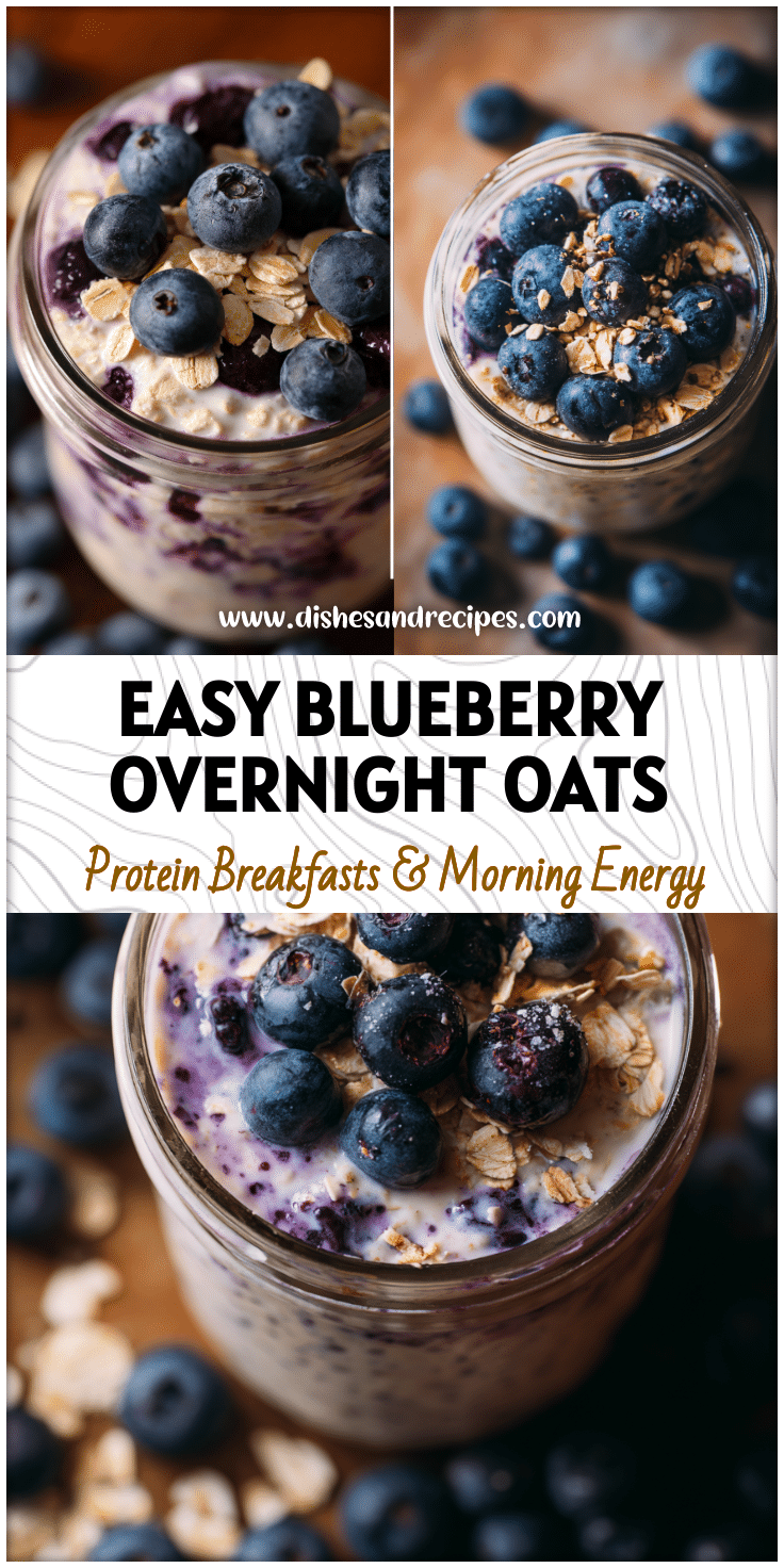 Blueberry Overnight Protein Oats – A Quick And Easy Meal Prep Breakfast Idea